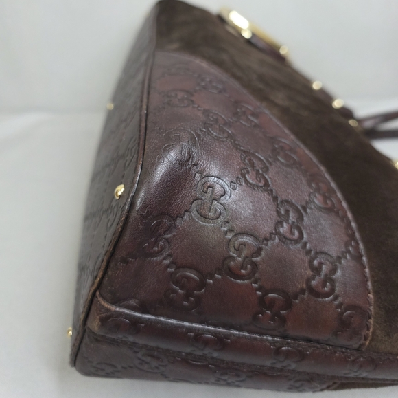 ✨️GUCCI Suede Horsebit Hasler Tote Bag - Picture 10 of 16